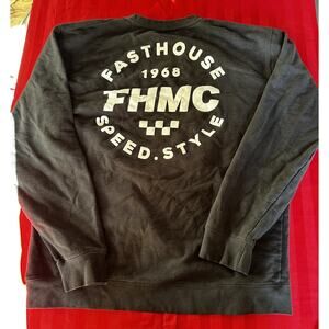 Fasthouse FHMC Crewneck Sweatshirt XL Black Speed Style Moto Racing Streetwear